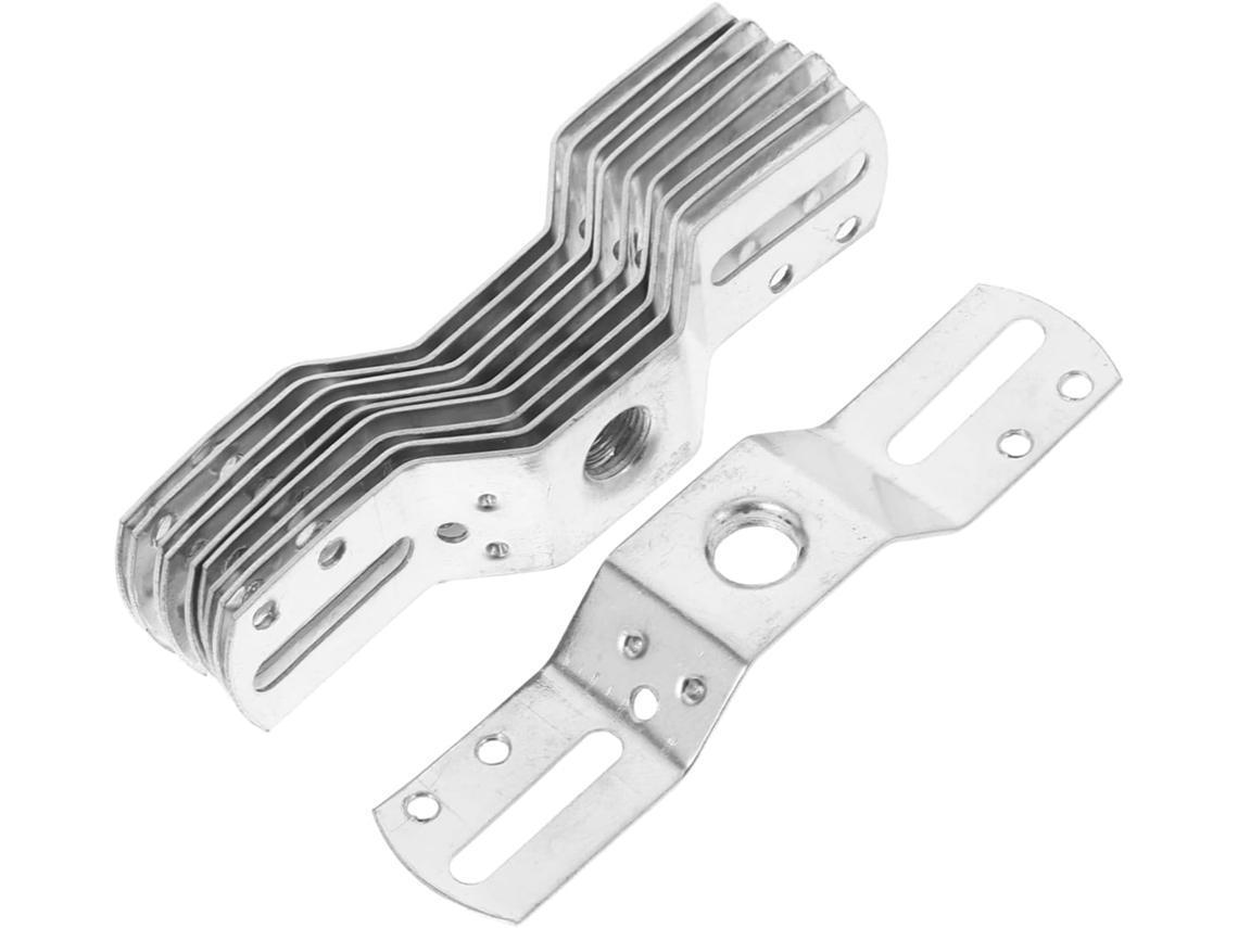 Kit De Fixação Para Luminária De Teto E Parede Em Ferro Galvanizado Com 10 Peças.