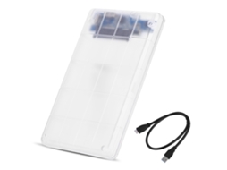 Enclosure De Disco Rígido Móvel (fosco Transparente, Proteção Antichoque)