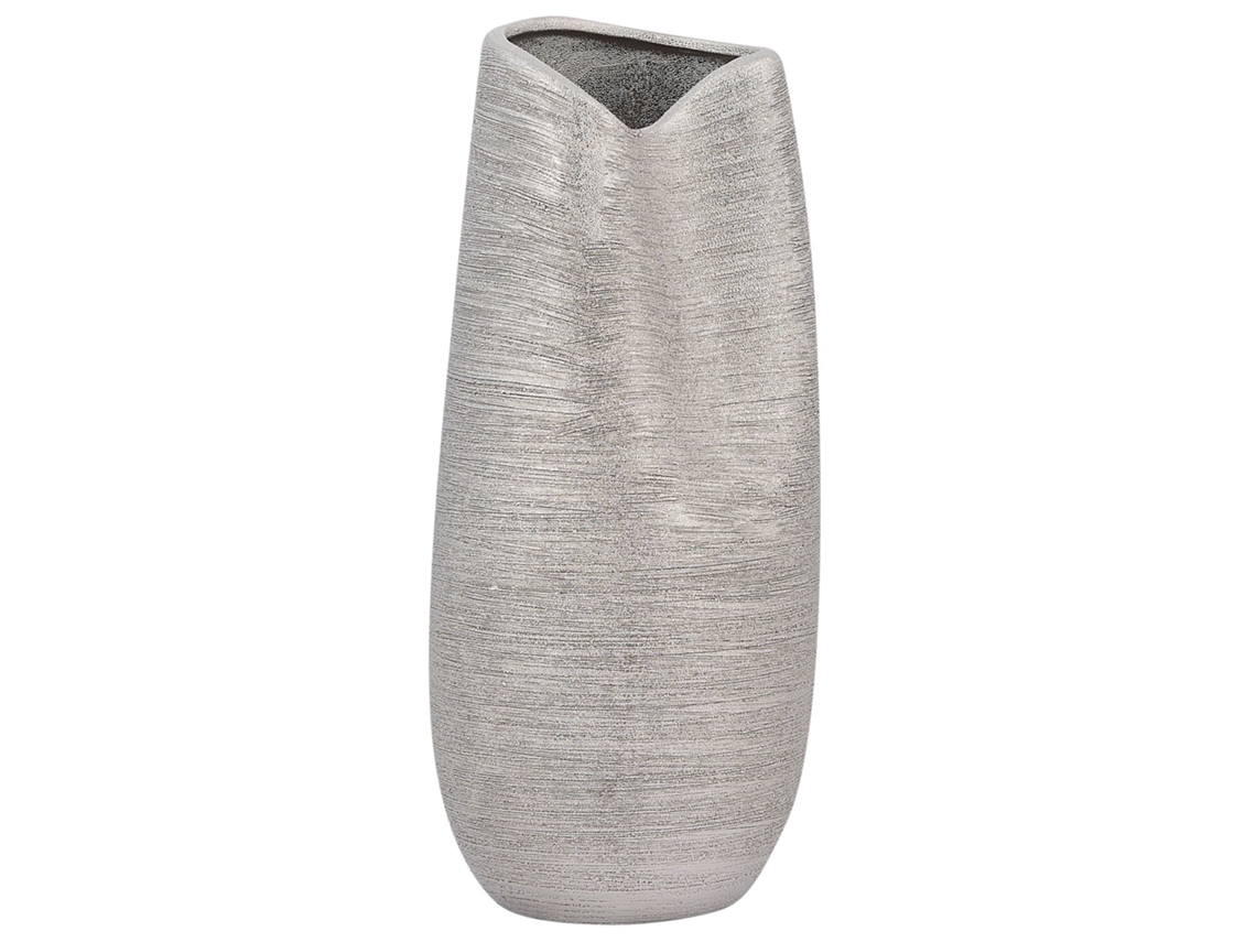 Jarra Decorativa Derbe 32 Cm Grés Prateado