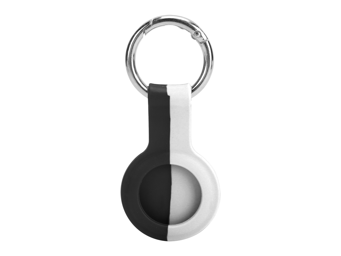 Capa Protetora de Silicone Bicolor com Fivela de Metal compatível com Ios Locator CHABERLU (preto e Branco)