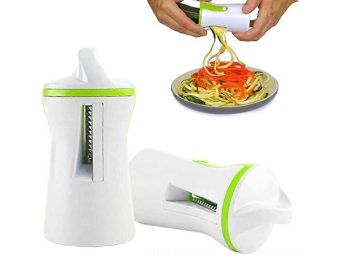 Cortador Espiral de Verduras e Frutas 3 em 1 Ralador Ideal para Pratos Infantis, Decoração e Cozinha Saudável