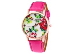 Relógio de Pulso Stylish Quarts para Homem e Mulher (cor Rosa)