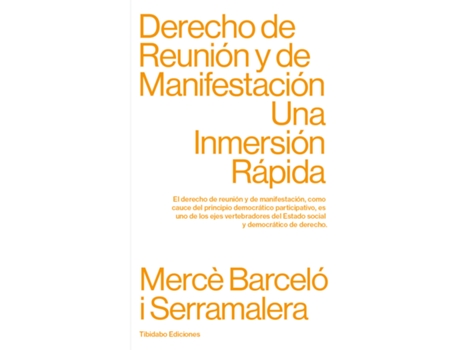 Livro Derecho De Reunión Y De Manifestación de Mercè Barceló I Serramalera (Espanhol)