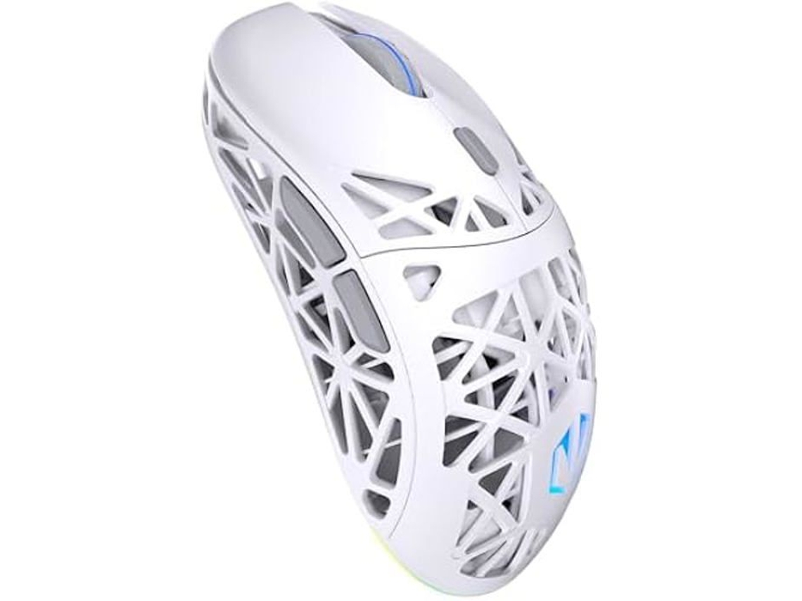 Mouse gamer sem fio Endorfy Liv Onyx White ultraleve de 12.000 DPI