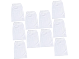 Kit de 10 Meias Filtrantes Inoomp, em Tecido de Malha, para Skimmers de Piscina, Oferecendo Proteção Contra Óleo, CHABERLU