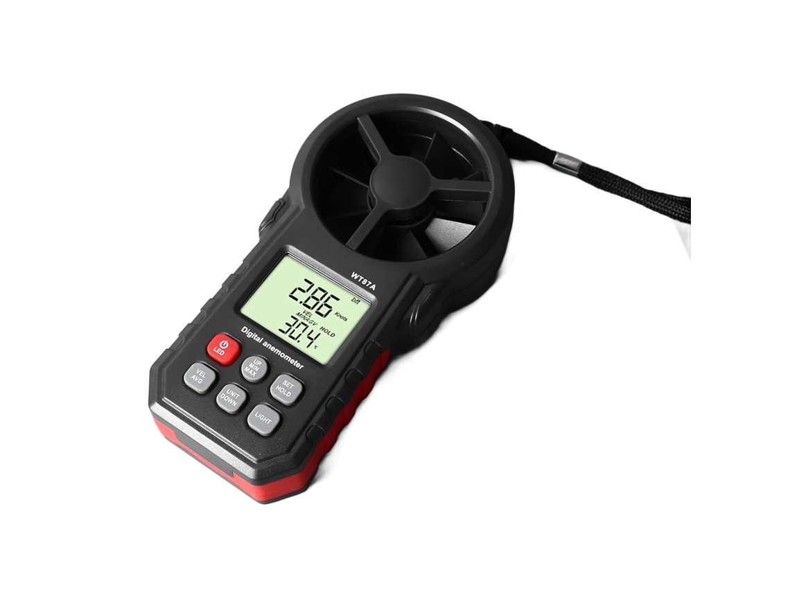 Anemômetro portátil com visor LCD, medidor de CFM de alta precisão
