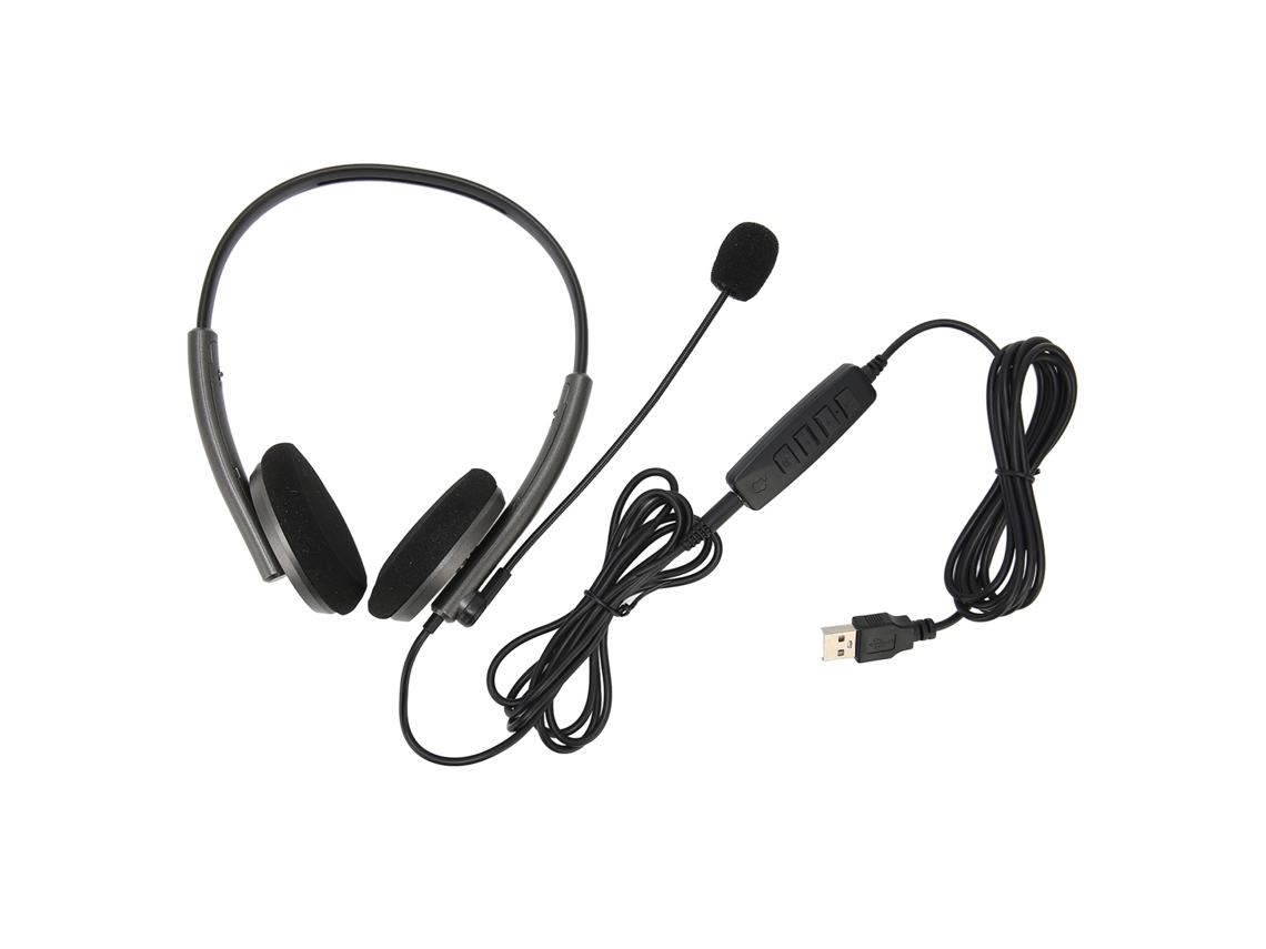Auriculares USB HD com Cancelamento Ruído, Proteção Auditiva | S/MARCA