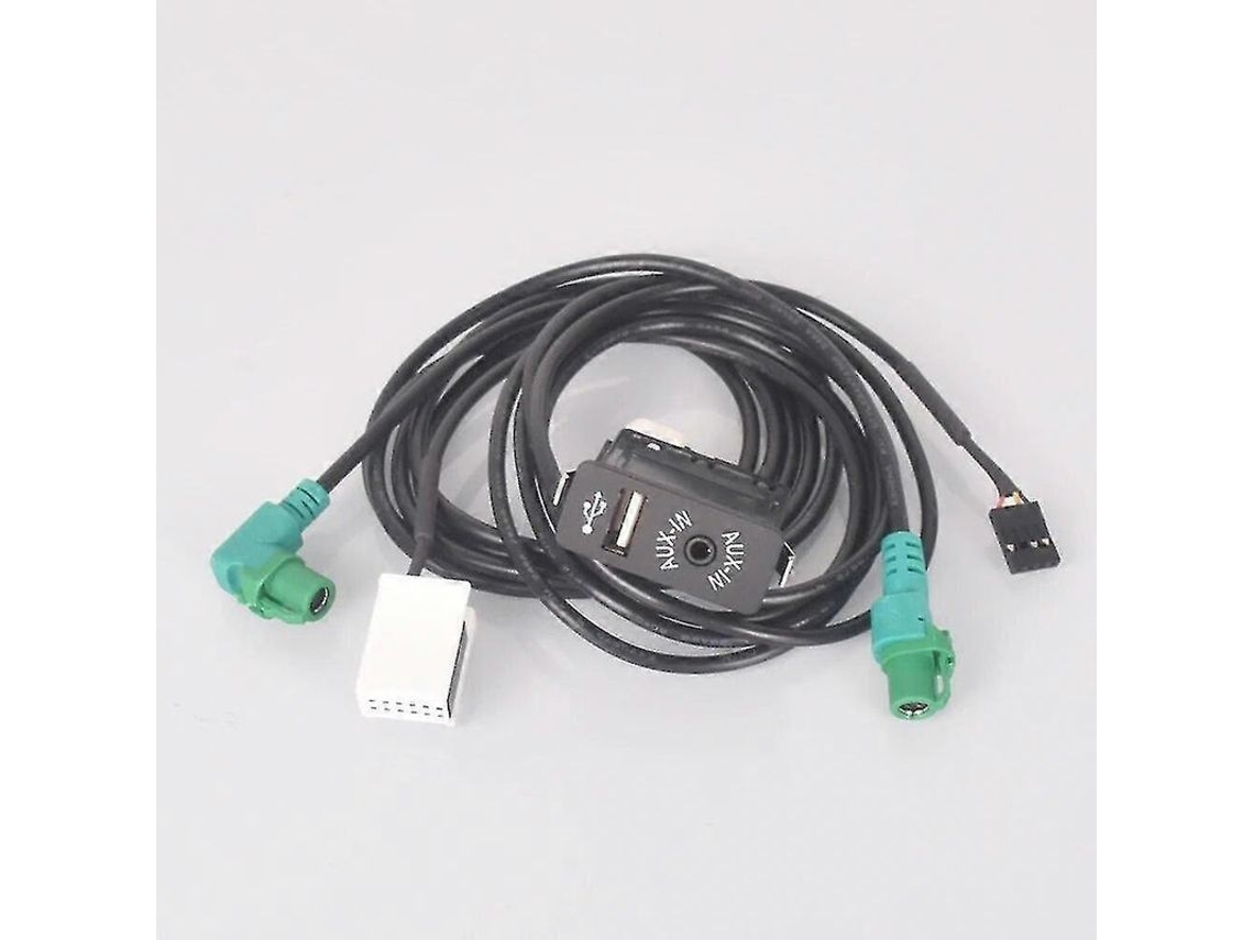 Adaptador Usb Aux Switch + Cabo Para Bmw E60 E61 E63 E64 E87 E90 E70 F25 F01 F02 F03 F04 F12 F13 A
