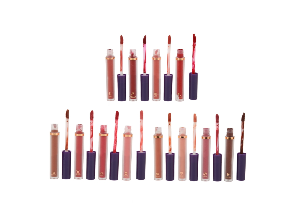 12 Peças De Bálsamo Labial Matte Hidratante Anti-derretimento De Longa Duração Creme Para Festa Trabalho Presente