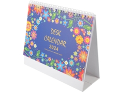 Calendário De Mesa Dobrável Em Papel Grosso. Minimalista Com
