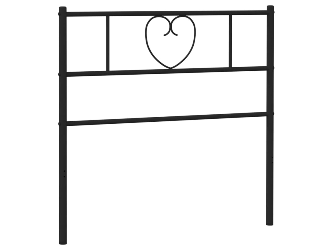 Headboard, Headboards Vidaxl Preto Aço (107 Cm)