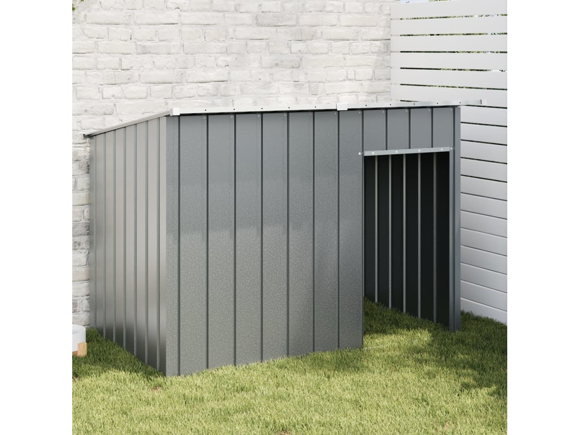 Vidaxl Casota Com Telhado Aço Galvanizado Antracite