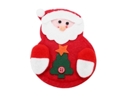 Laxiscreed Prot. De Mesa Natal Com Tecido Não Tecido, Porta Talheres E Decoração Festas Natalícias