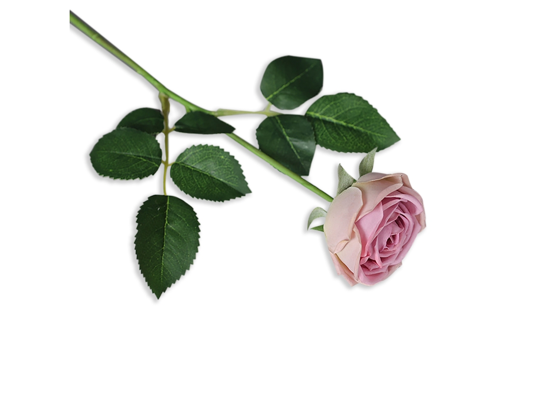 Laxiscreed Rosa Artificial De 43cm Com Talo Único Para Decoração De Interiores
