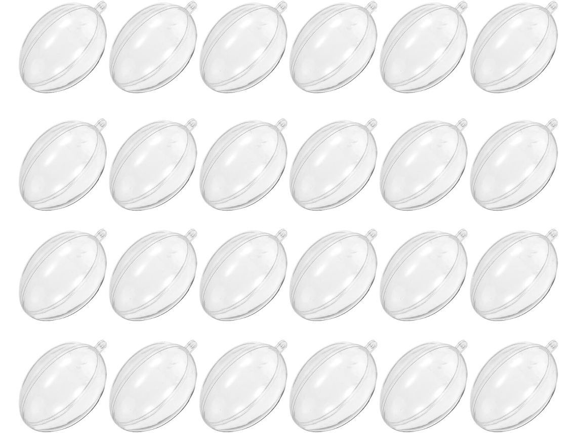 Bolas De Plástico Transparente Em Formato De Ovo Para Enchimento