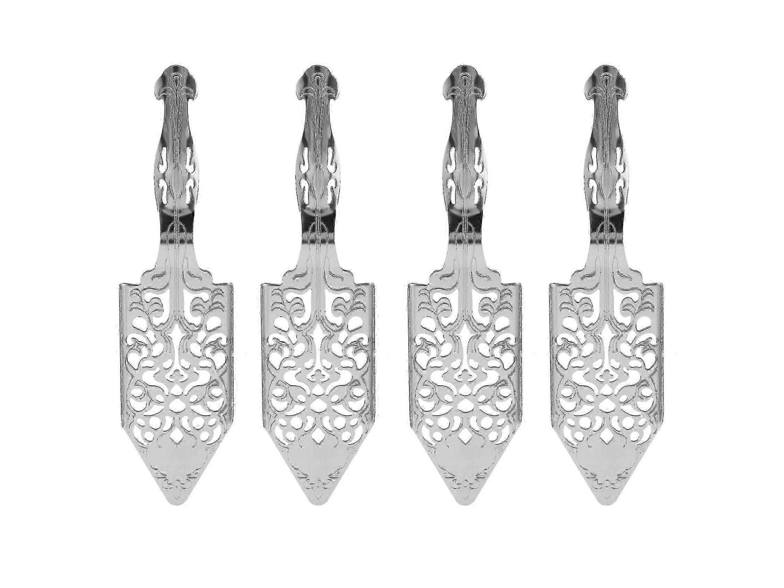 Conjunto De 4 Colheres Para Absinto, Colher De Coquetel Para Absinto Em Aço Inoxidável, Fonte Gótica Para Absinto