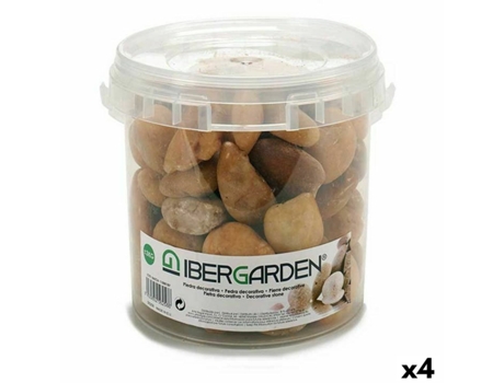 Pedras Decorativas Médio Castanho 3 Kg (4 Unidades)