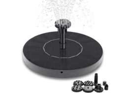 13r Campanha De Preços Baixos! Fonte - Fonte Solar / Fonte De Água Com Célula Solar - 16 Cm Preta