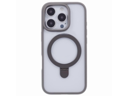 Capa À Prova De Choque De Pc Tpu Para Iphone 16 Pro Max Com Anel Invisível E Suporte