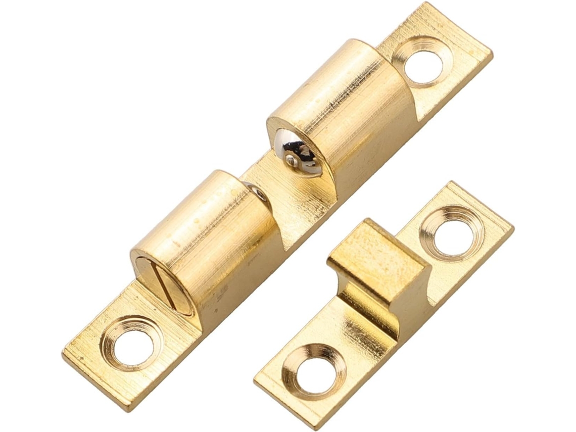 Fecho De Porta Ajustável Em Latão Para Maior Segurança Armários 50mm A 70mm