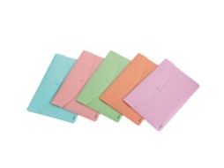 Pasta FAVORIT 400116128 Creme PP Polipropileno Verde Rosa Roxo Turquesa A4