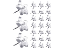 50 Tachinhas Transparentes em Formato Estrela para Quadros Cortiça e Paredes, Tachinhas Decorativas Multifuncionais