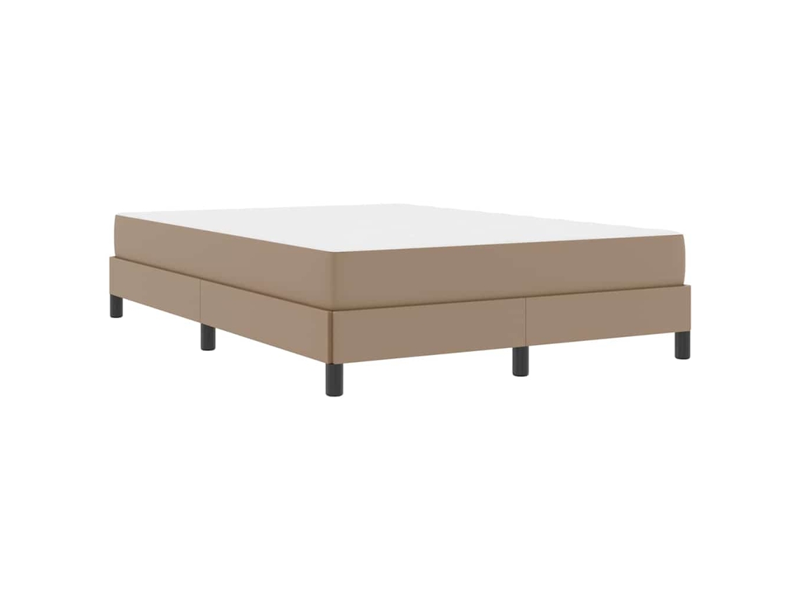 Conjunto 1 Estrutura Da Cama Vidaxl Castanho Tecido (140 X 190 Cm)