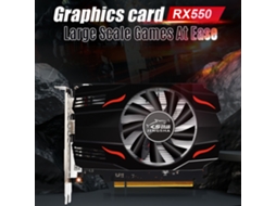 Placa De Vídeo Jingsha Rx550 4gb Gddr5 128bit 1365mhz Placa De Vídeo Para Jogos Gpu