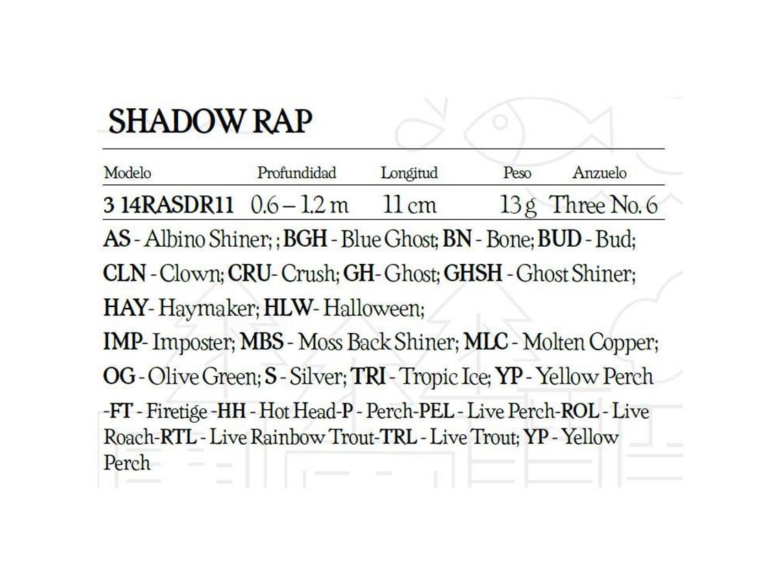 Rapala Shadow Rap 110mm