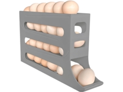 Armazenamento Refrigerado Para 30 Ovos, Automático De Com Rodinhas Para Geladeira