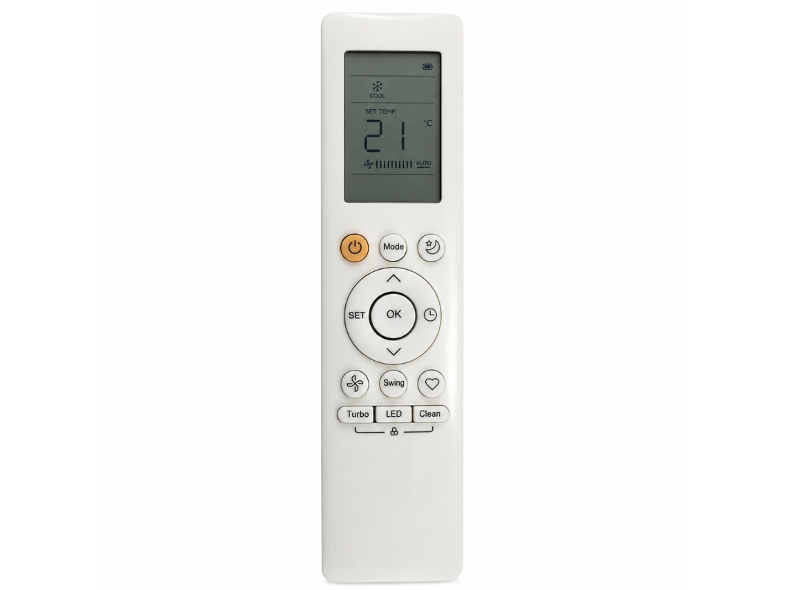 Comando À Distância De Substituição Para Ar Condicionado Compatível Com Midea Rg10b(b)/bgef, Frio E Aquecimento_dae