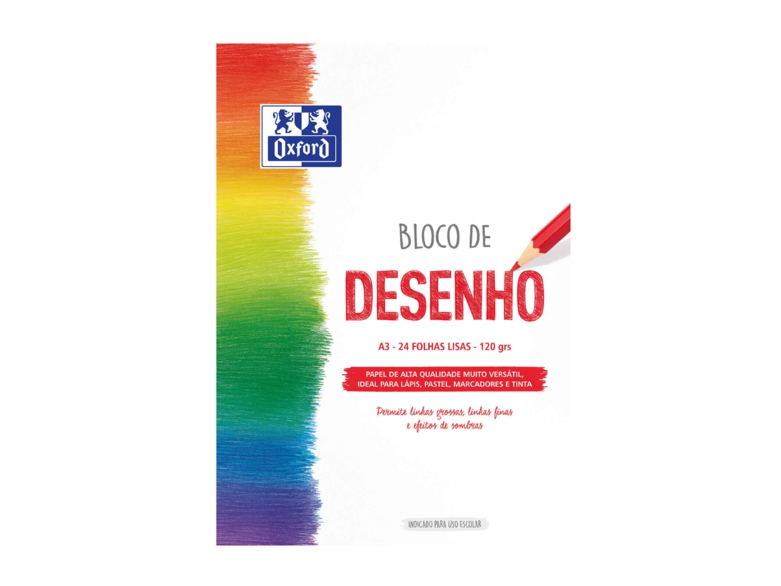 Bloco de Desenho Escolar A3 OXFORD 1 un