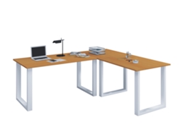 Mesa de escritório em U 130x130x50 Vcm
