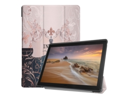 Capa‑flip Horizontal Pu Halinuia Com Padrão De Estilo Francês E Suporte Triplo Para Lenovo Tab E10 X104