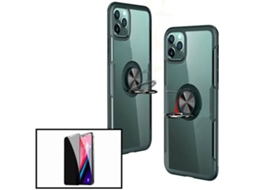 Kit Capa + Película iPhone 7, 8 Clear Armor Transparente e Preto