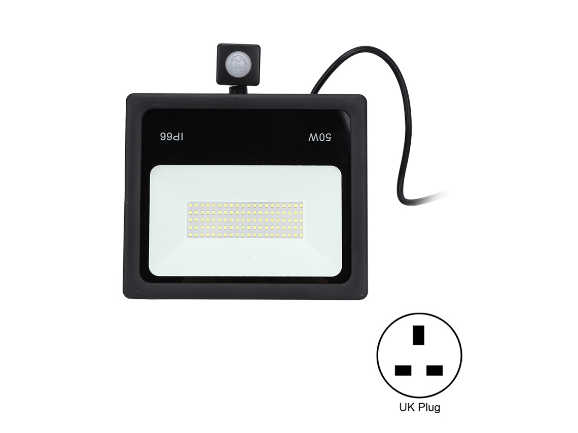 Rebe-foco De Indução Led Fino De 50w Para Pátio E Corredor, Luz Branca Quente De 3000k