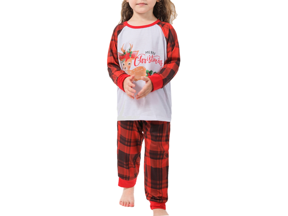 Laxiscreed Pijamas De Natal Para Família Com Mangas Longas E Estampa De Árvore Para Bebés De 3 A 6 Meses