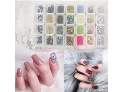 28 Grades Novidade Decoração De Nail Art Amuletos De Unhas Nail Art Stud Pérola Contas De Metal Para Bolsas Jóias Fazendo Artesanato Diy Hengrongshen