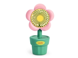 Ventilador Portátil Usb Carregador Mini Estilo Bonito Para Pres Entes De Aniversário Rosa