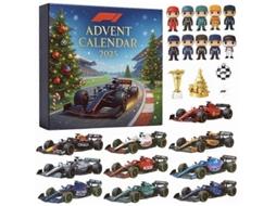 Calendário de Adviento F1 Presente de Natal Caixa Cega Temática de Corrida