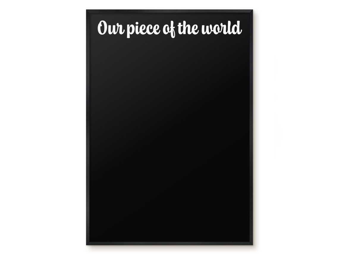 Magnetic Board Our Piece Of The World For The Living Room Espelharte (70x100 Cm)