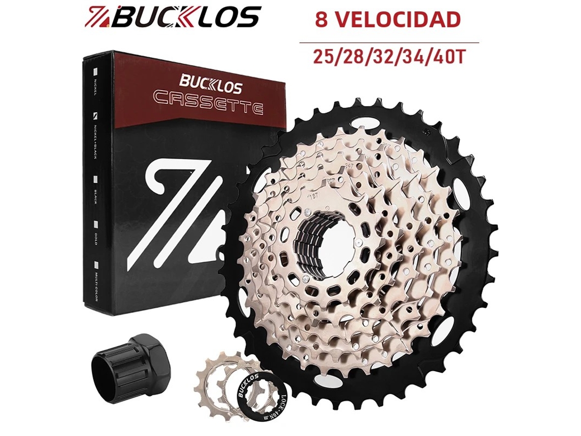 Cassete Bucklos Mtb De 8 Velocidades 25t 40t Roda Livre Para Bicicleta Hgvayotoy