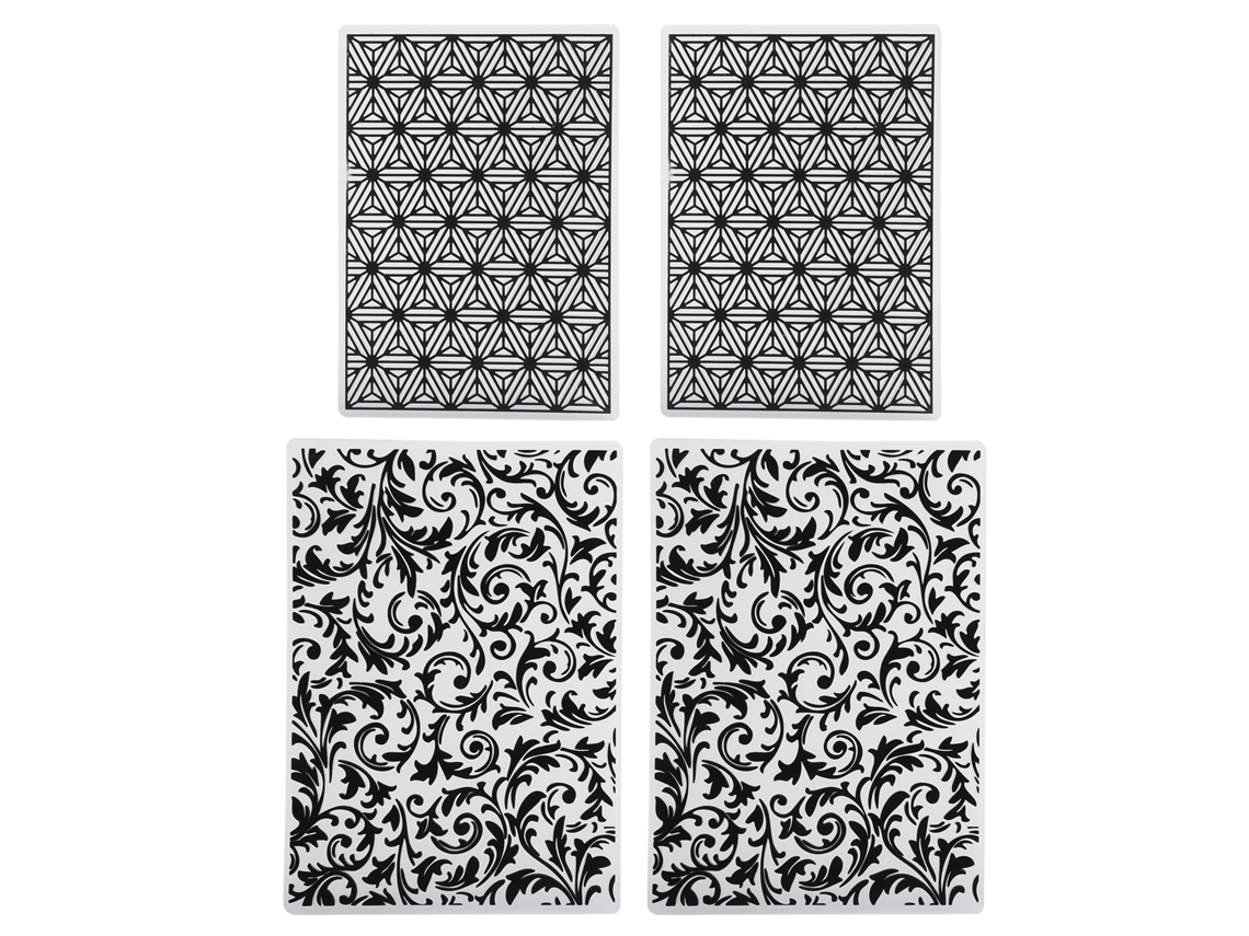 Plantillas De Plástico Para Estampado, Ideais Para Cartões, Scrapbooking E Artesanato.