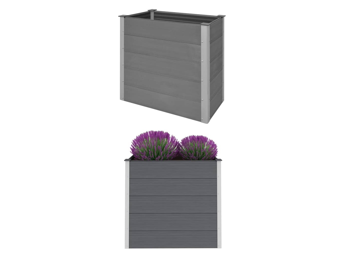Garden Raised Bed, Garden Raised Beds Vidaxl Cinzeto Wpc (100 X 50 X 91 Cm)