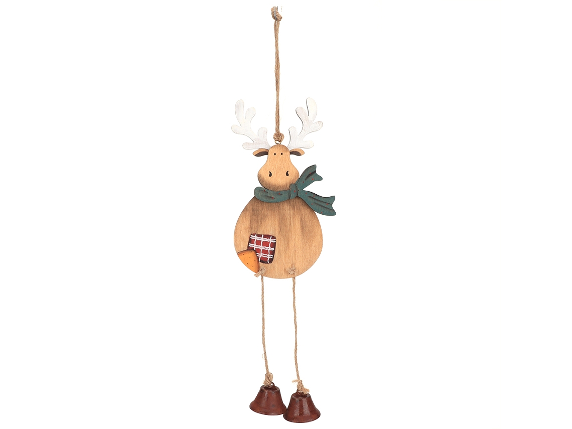 Laxiscreed Sino Natal Verde Pequeno Elk, Ornamento Decorativo Para Árvores De Natal