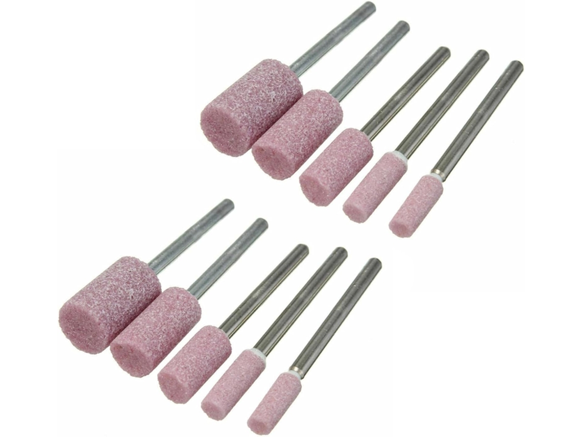 Conjunto De 10 Discos Desbaste Rosa, Haste De 0, 12 Polegadas, Formato Cilíndrico, Para Polimento, Para Ferramentas