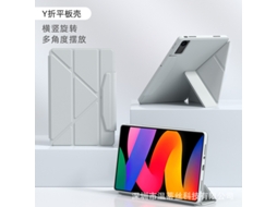 Capa Protetora Para Tablet Com Fecho Em Y E Fivela (cinza) - Lenovo 12,7 Polegadas/2025