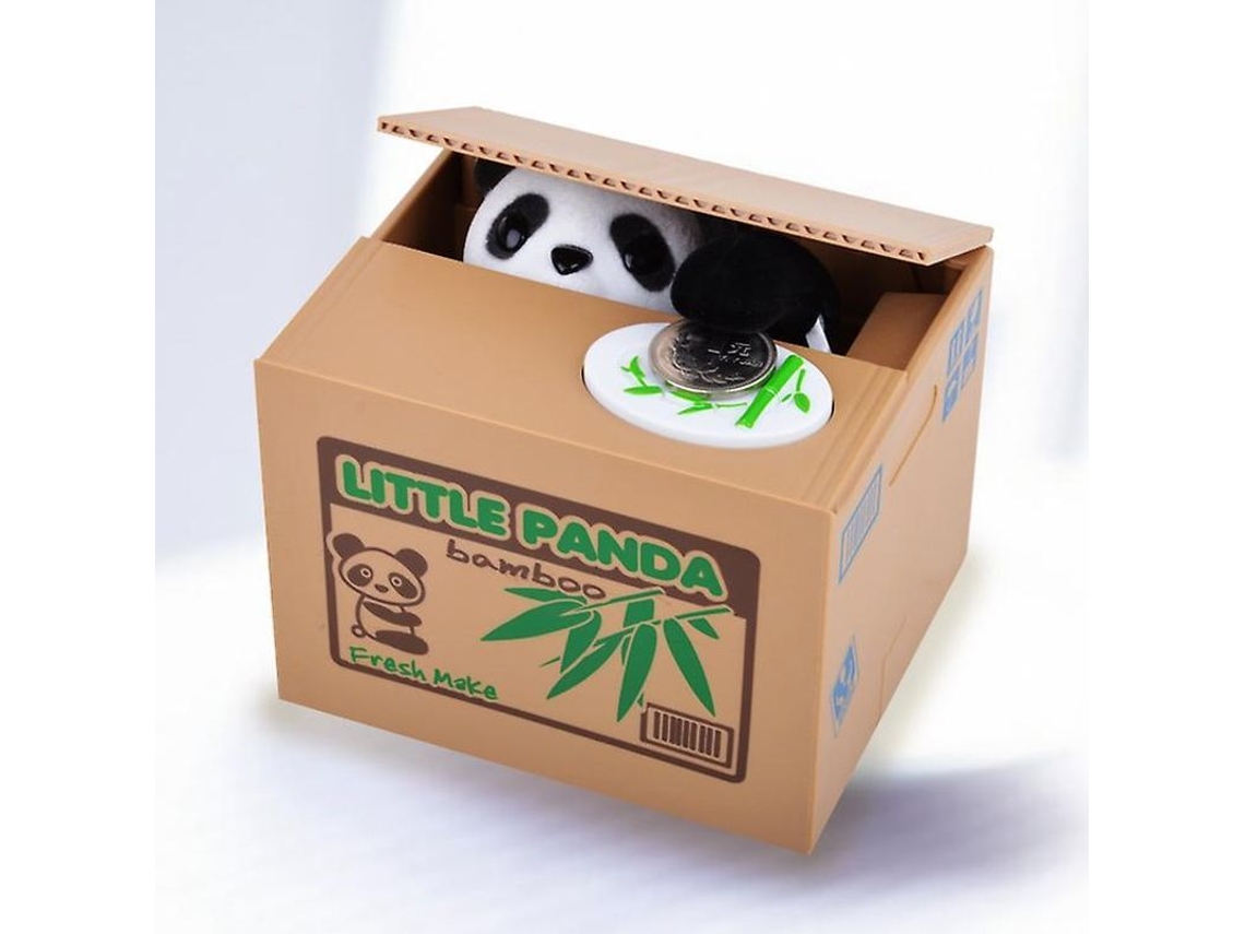 Caja De Ahorros Panda Electrónica Para Niños Y Adultos - Caja De Monedas Con Oso Panda Divertida