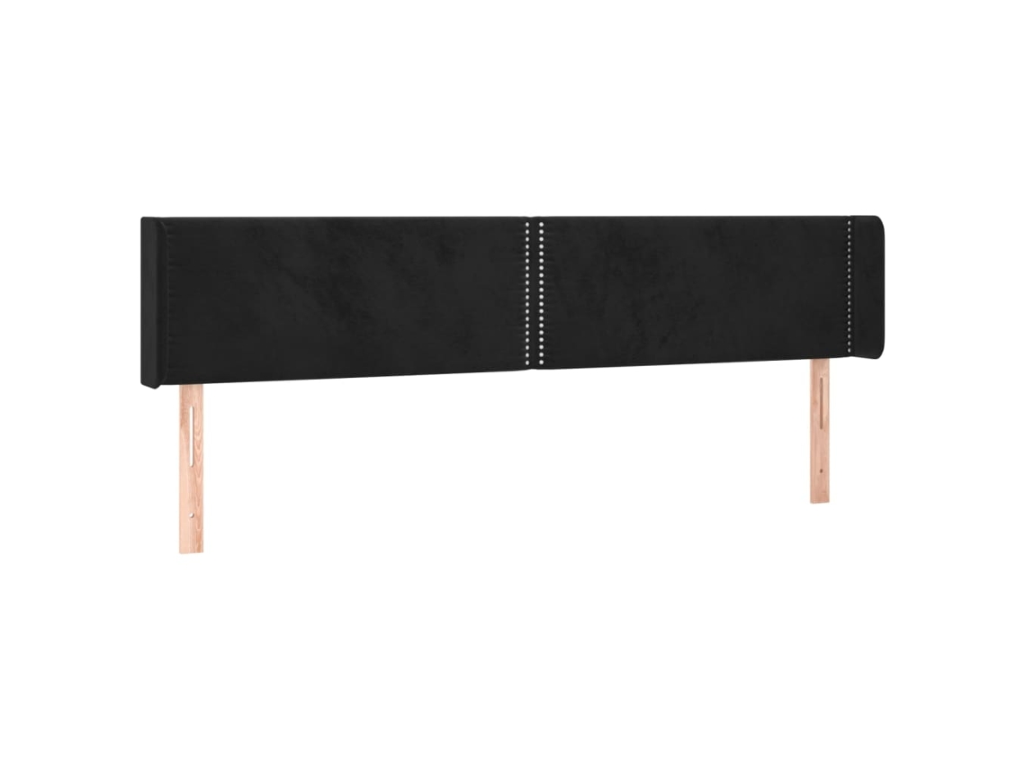 Cabeceira com Abas Veludo Marrom MAISON EXCLUSIVE (163x16x78 cm)