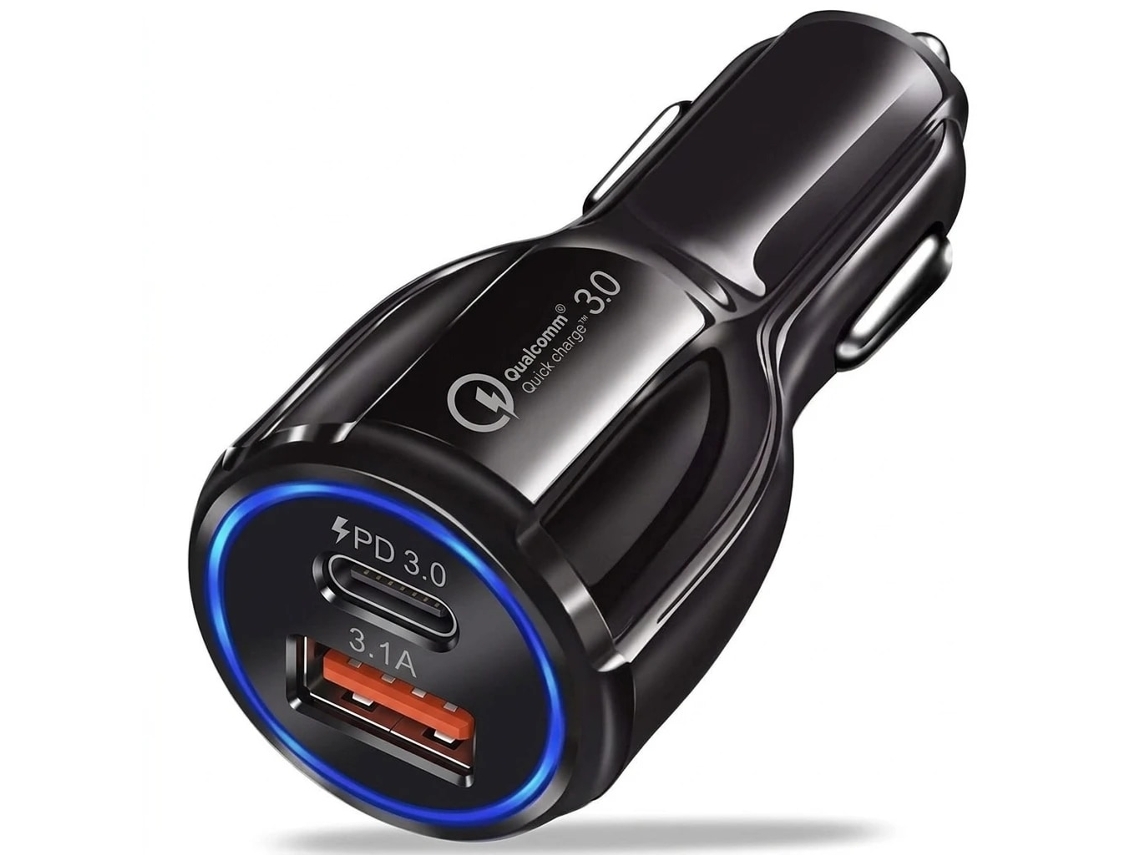 Carregador De Carro Billaddare Fast Charge 3.0 Ios/android 35w